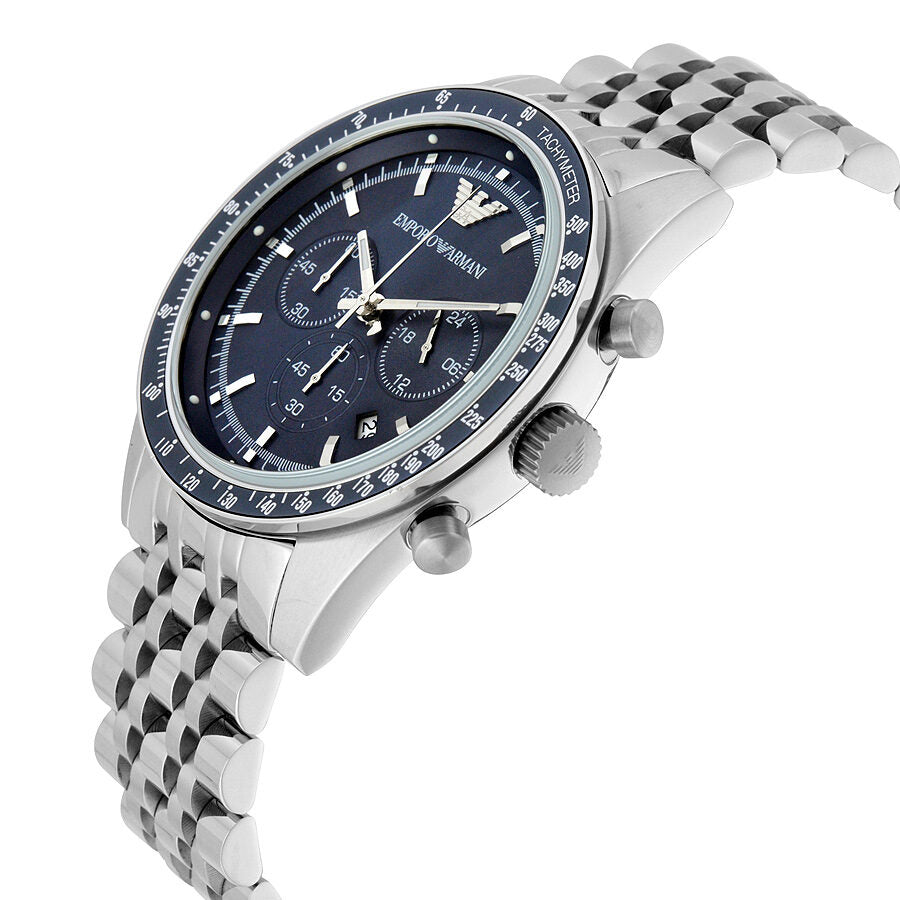 Emporio Armani Sportivo Chronograaf Herenhorloge met Blauwe Wijzerplaat AR6072 Secundaire afbeelding