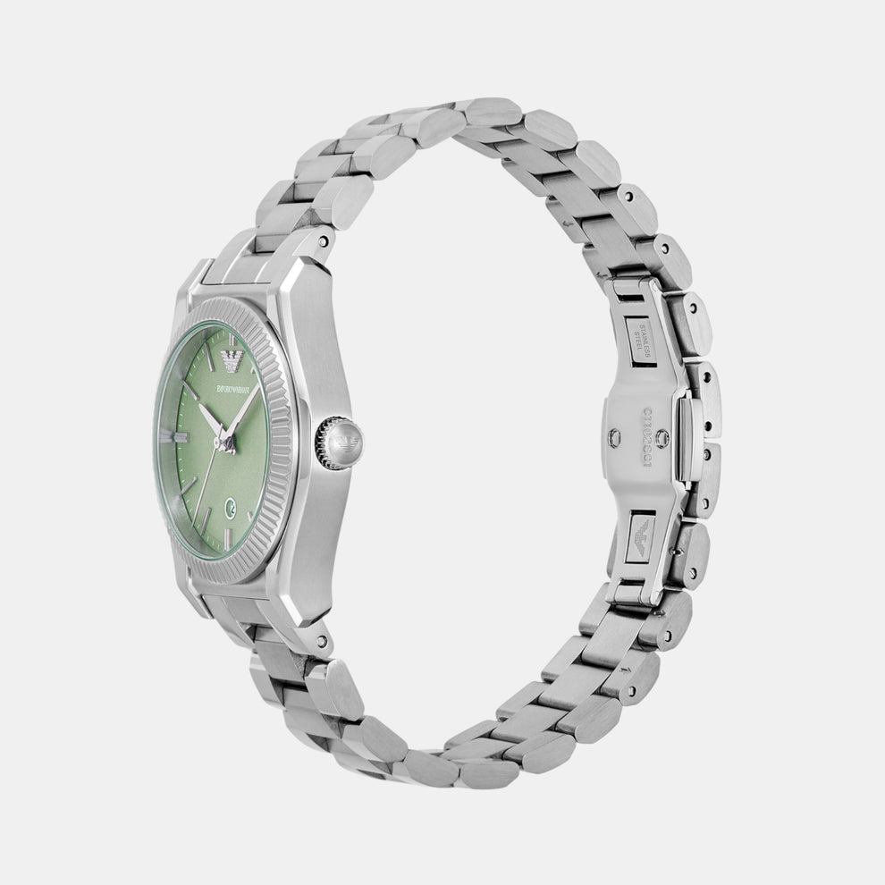 Emporio Armani Three-Hand Date Stainless Steel Watch AR11656