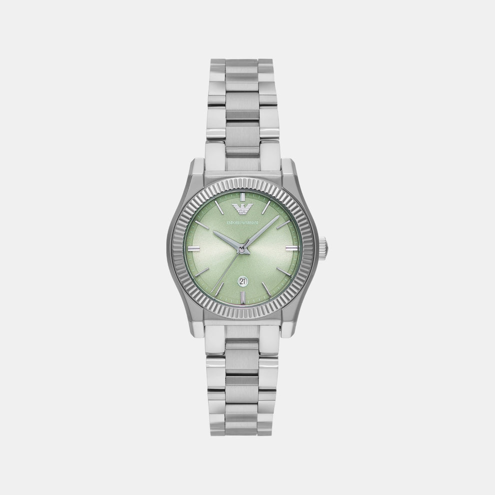 Emporio Armani horloge met drie wijzers en datumweergave, roestvrij staal AR11656 Hoofdafbeelding