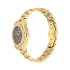 Emporio Armani Three-Hand Gold-Tone Brown Dial Stainless Steel Watch AR11700