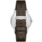 Emporio Armani Kappa Brown Genuine Leather Men's Watch - AR80006