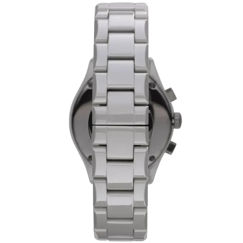 Emporio Armani Valente White Ceramica Chronograph Men's Watch - AR1460