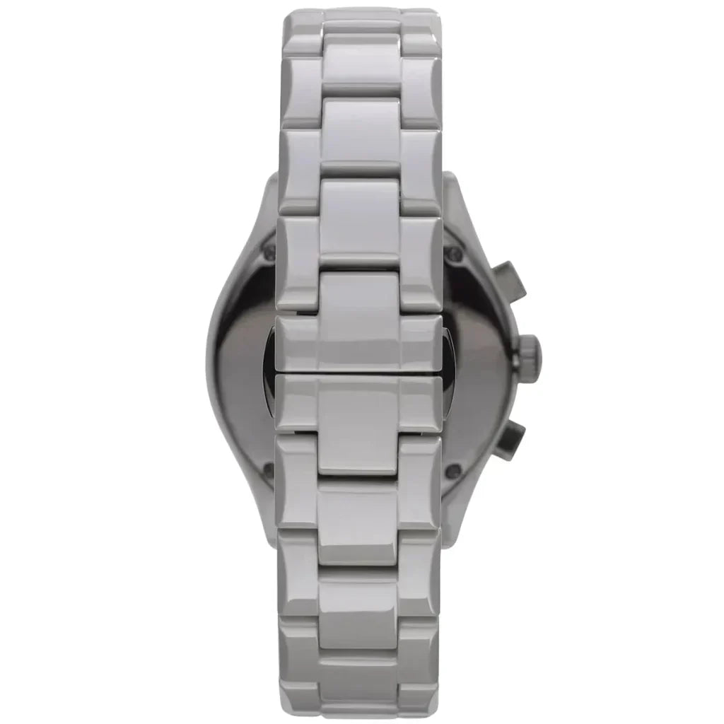 Emporio Armani Valente White Ceramica Chronograph Men's Watch - AR1460