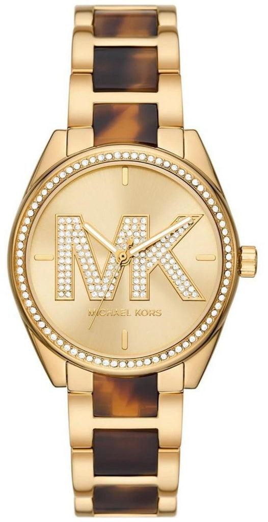 Michael Kors Janelle Two-Tone Tortoise Acetate Women's Watch - MK4730 Hoofdafbeelding
