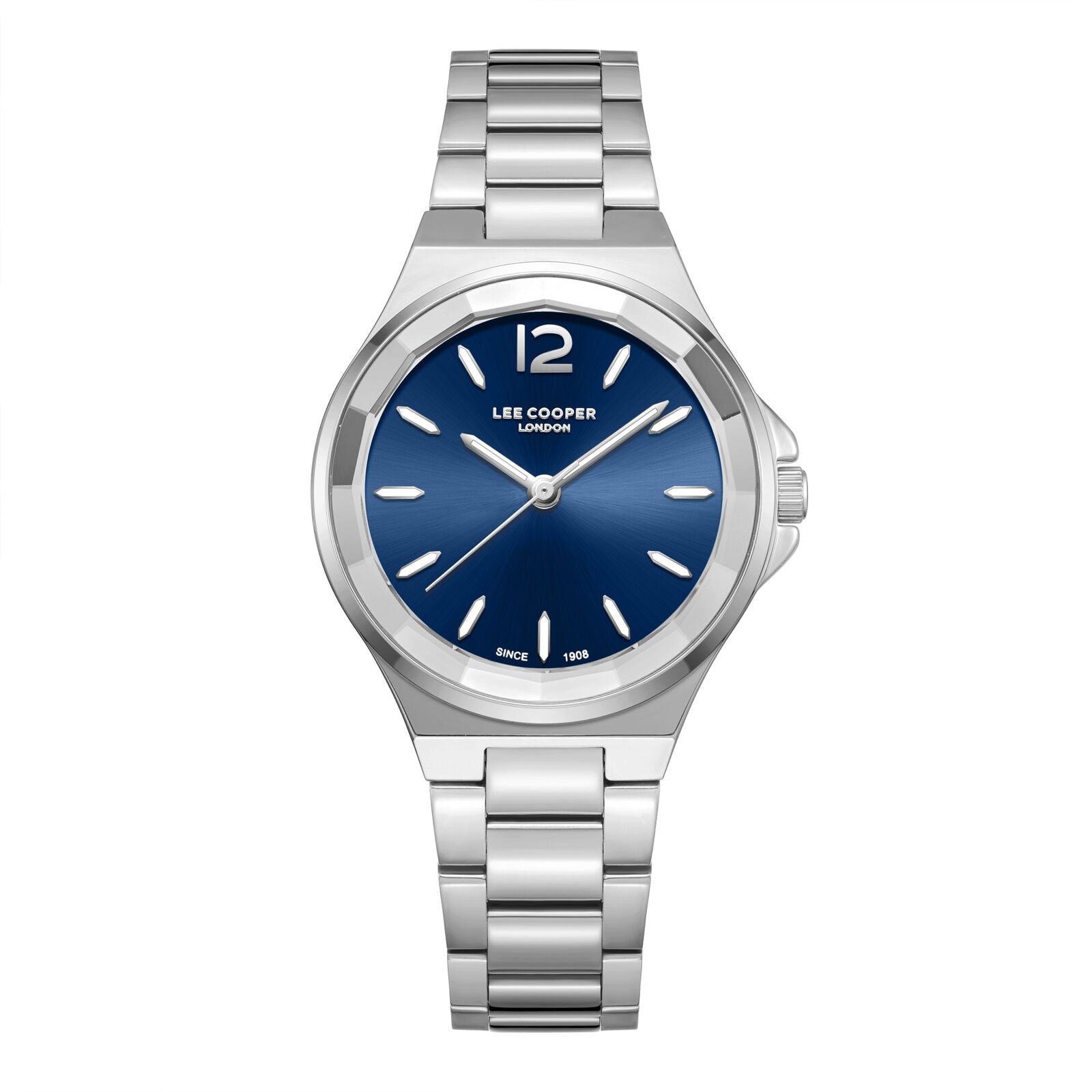 Lee Cooper Casual Classic Blue Dial Silver Watch - LC08286.390 Hoofdafbeelding