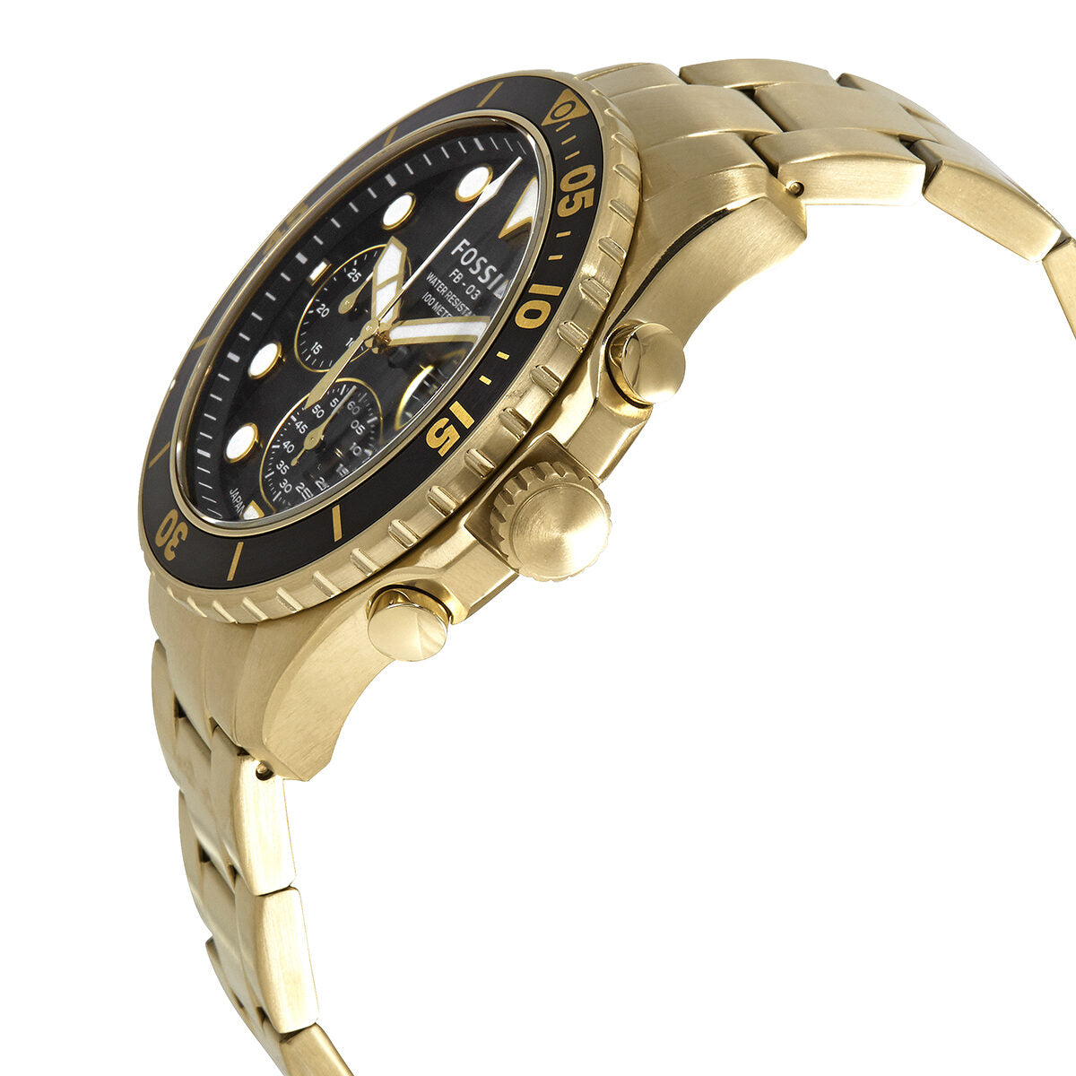 Fossil FB-03 Chronograph Quartz Black Dial Men's Watch - FS5727 Secondary image