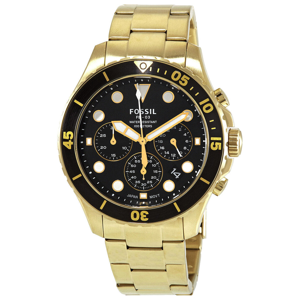 Fossil FB-03 Chronograph Quartz Black Dial Men's Watch - FS5727