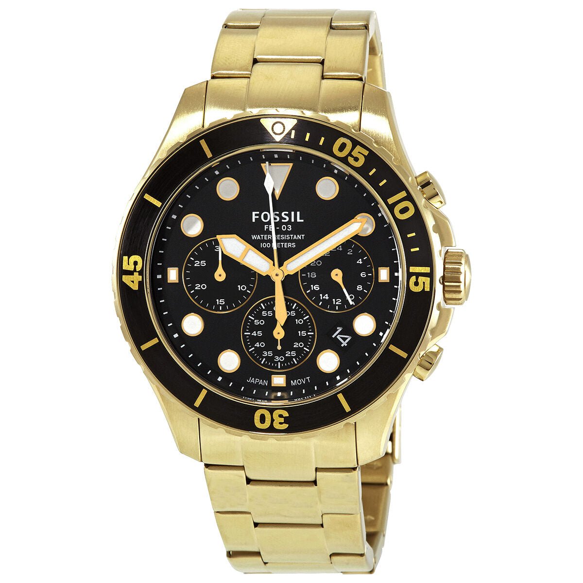 Fossil FB-03 Chronograph Quartz Black Dial Men's Watch - FS5727 Main image