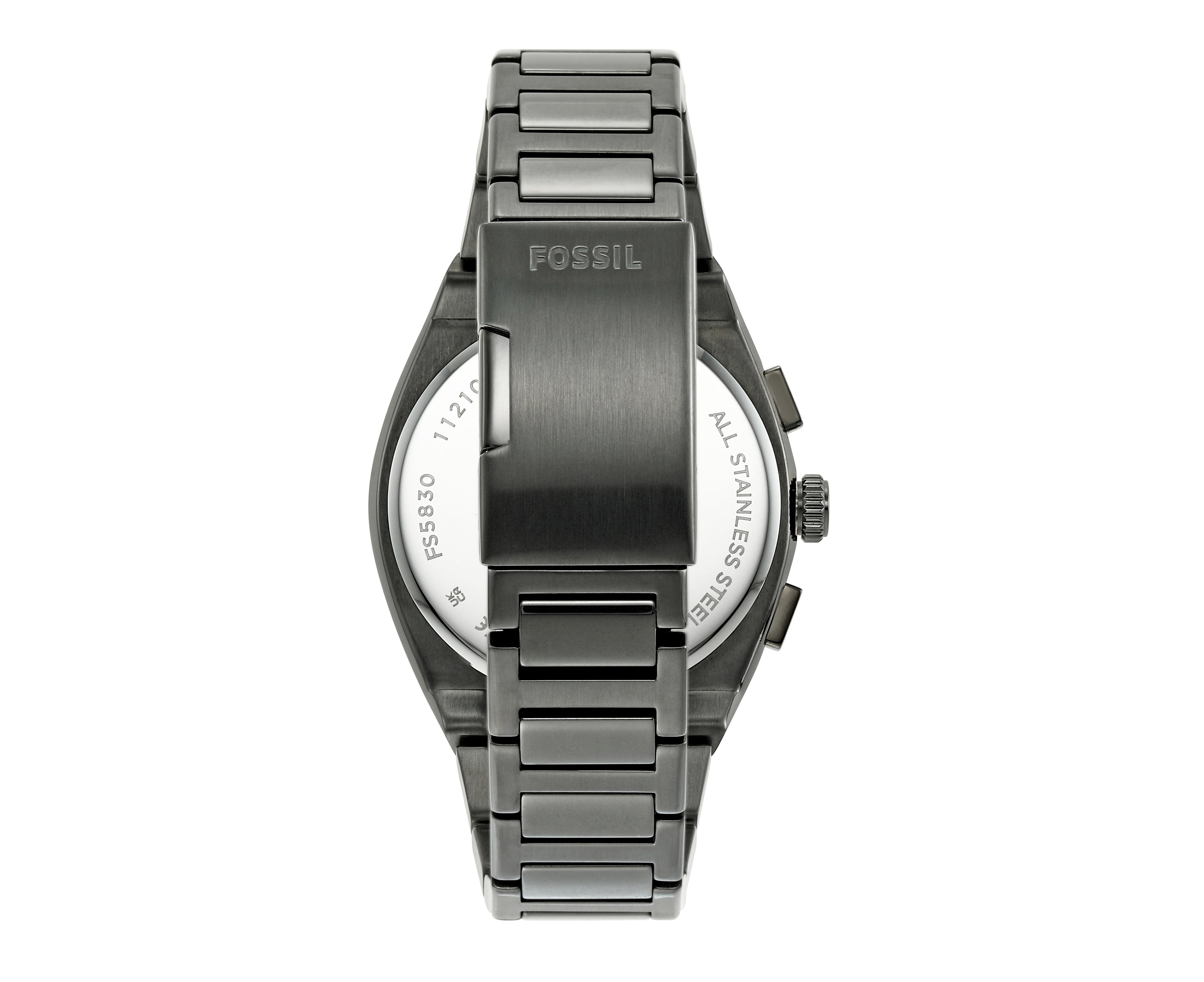 Fossil Everett Chronograph Quartz Grey Dial Men's Watch - FS5830