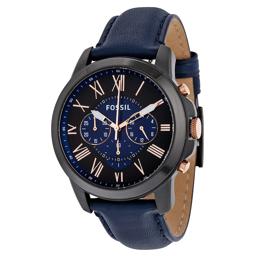 Fossil Grant Chronograph Black and Blue Dial Men's Watch FS5061 Main image