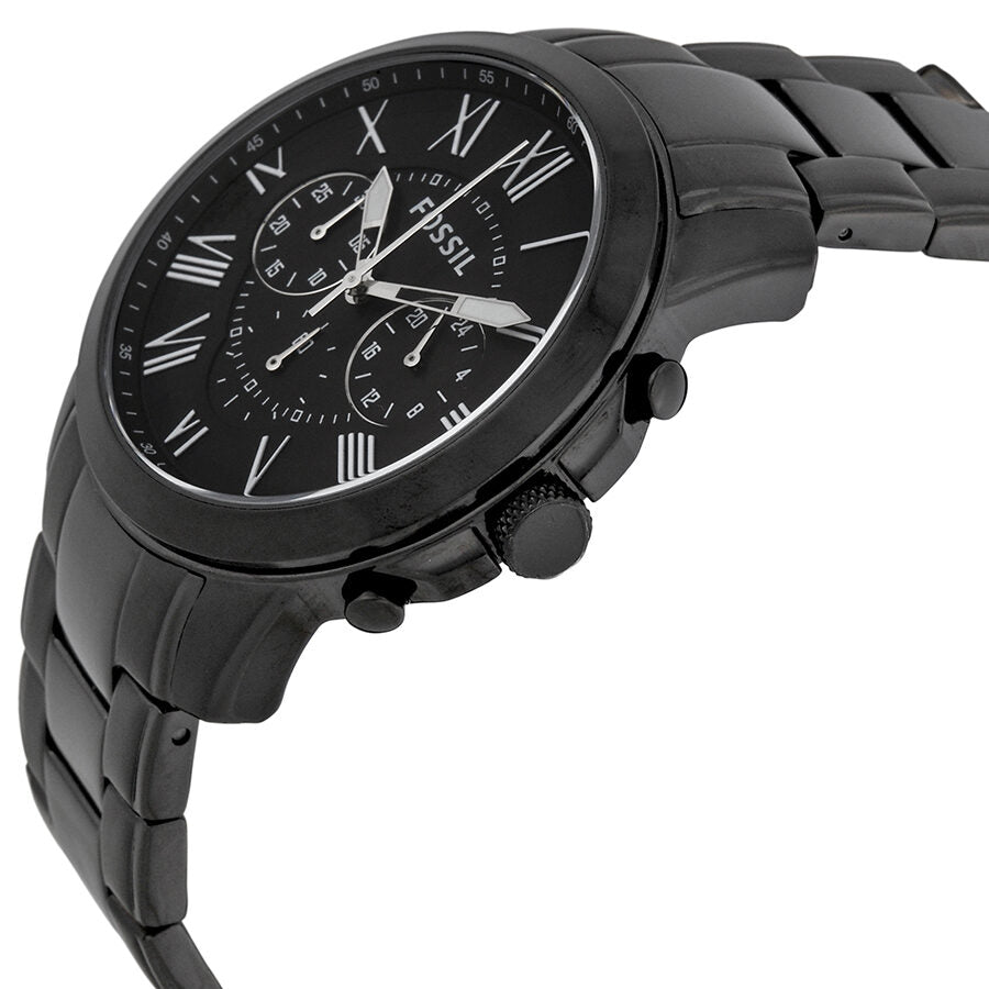 Fossil Grant Chronograph Black Dial Black-plated Men's Watch FS4832 Secondary image