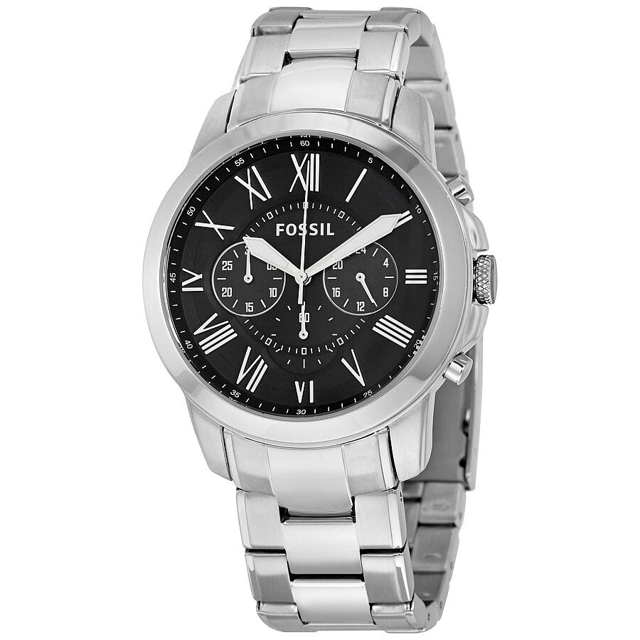 Fossil Grant Chronograph Black Dial Stainless Steel Men's Watch FS4736 Main image