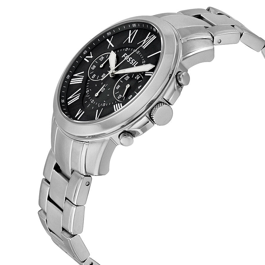 Fossil Grant Chronograph Black Dial Stainless Steel Men's Watch FS4736 Secondary image