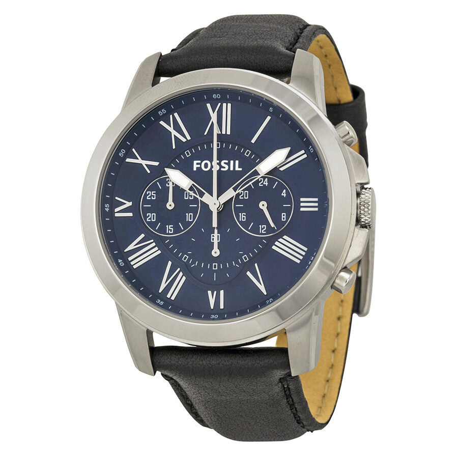 Fossil Grant Chronograph Blue Dial Black Dial Men's Watch FS4990 Main image