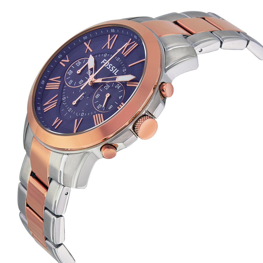 Fossil Grant Chronograph Blue Dial Two-tone Men's Watch - FS5024 Secondary image