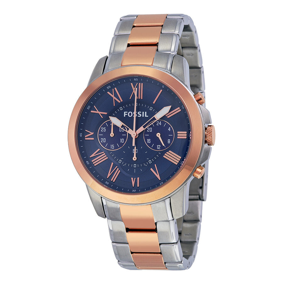 Fossil Grant Chronograph Blue Dial Two-tone Men's Watch - FS5024 Main image