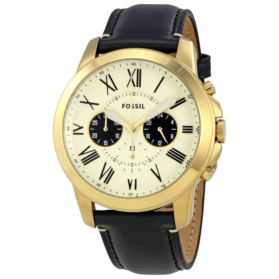 Fossil Grant Chronograph Cream Dial Men's Watch - FS5272 Hoofdafbeelding