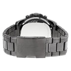 Fossil Grant Chronograph Dark Blue Dial Smoke Ion-plated Watch - FS4831