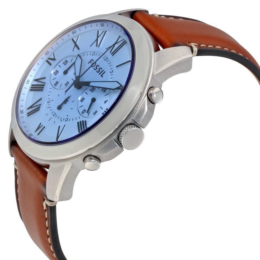 Fossil Grant Chronograph Silver Dial Men's Watch - FS5184