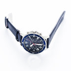Fossil Grant Sport Blue Leather Strap Men's Watch FS5373
