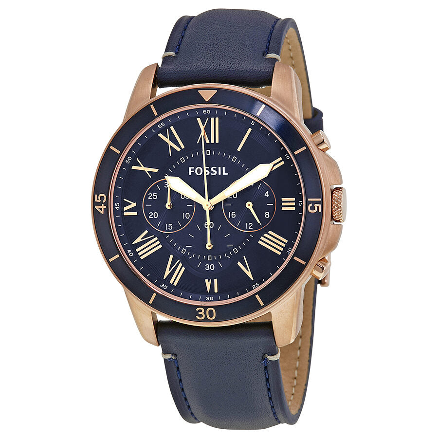 Fossil Grant Sport Chronograph Herenhorloge met Blauwe Wijzerplaat FS5237 Hoofdafbeelding