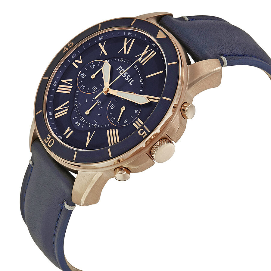 Fossil Grant Sport Chronograph Herenhorloge met Blauwe Wijzerplaat FS5237 Secundaire afbeelding