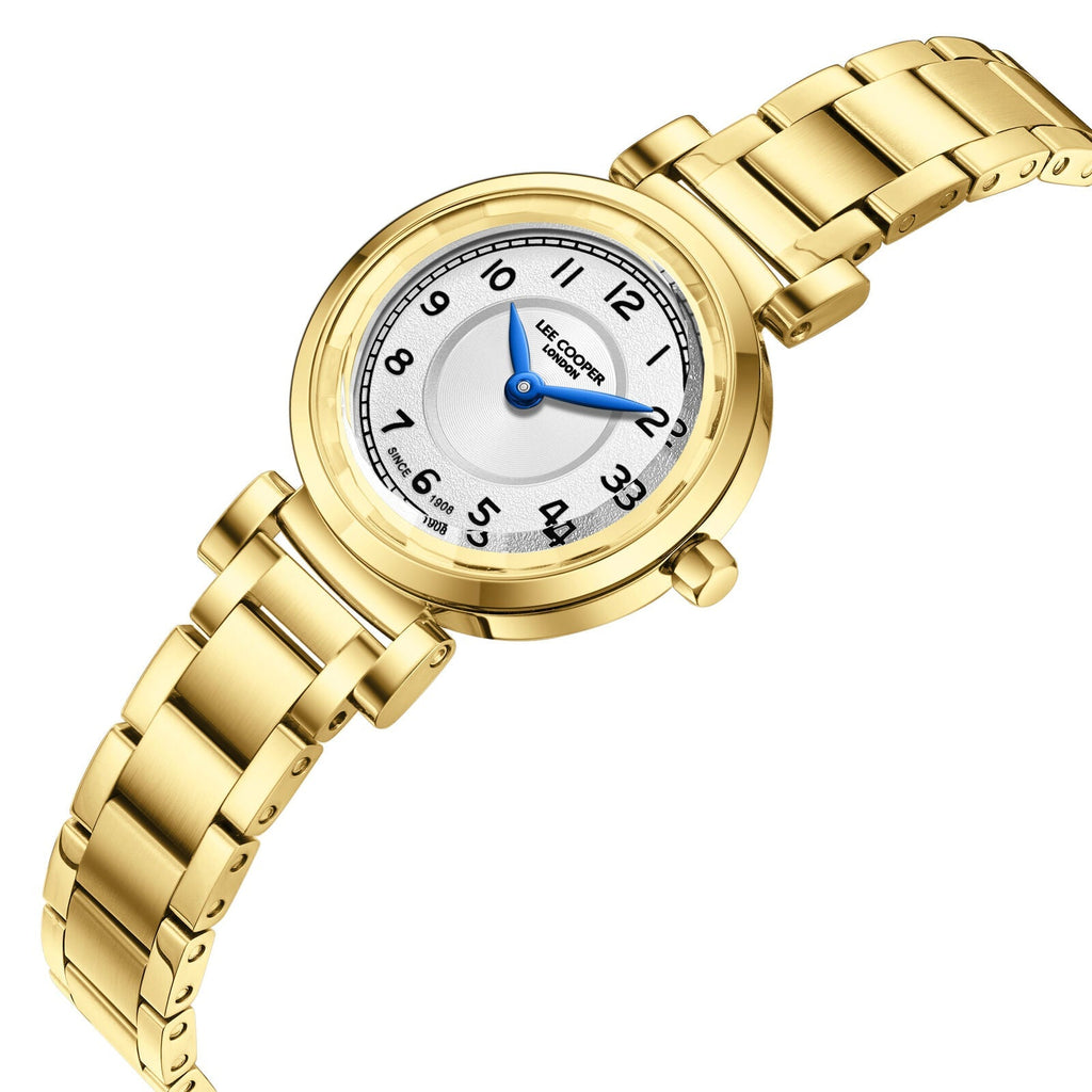 Lee Cooper Elegance Silver Dial Gold Watch - LC08270.130