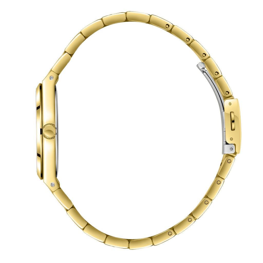 Lee Cooper Fashion Roman Numeral White MOP Dial Gold Watch - LC08298.120