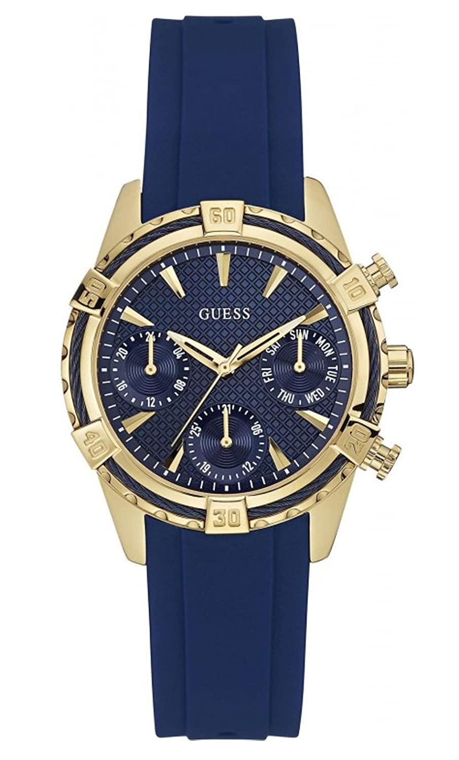 Guess Analoog Dameshorloge met Blauwe Wijzerplaat W0562L2 Hoofdafbeelding