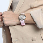 Guess Clarity Pink Tone Silicone Strap Women's Watch GW0109L2