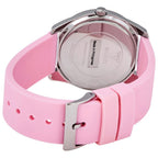 Guess G-Twist Quartz Silver Dial Pink Silicone Ladies Watch W1240L1