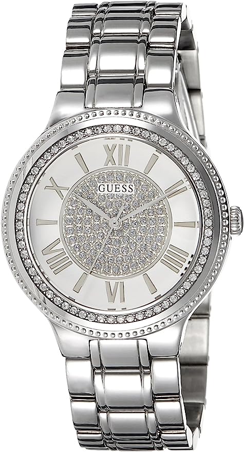 Guess Madison dameshorloge W0637L1 van zilverkleurig roestvrij staal Hoofdafbeelding