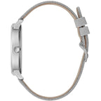 Guess Mariposa Silver Leather Women's Watch GW0008L1