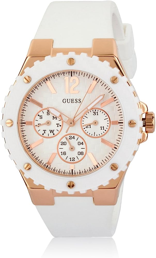 Guess Overdrive Analoog Dameshorloge met Witte Wijzerplaat W10614L2 Hoofdafbeelding