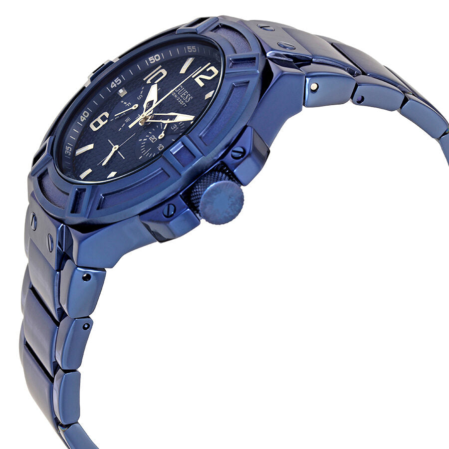 Guess Rigor multifunctioneel herenhorloge met blauwe wijzerplaat W0218G4 Secundaire afbeelding