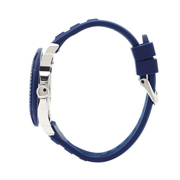 Guess Trade herenhorloge met blauwe siliconen band W0967G2 Secundaire afbeelding