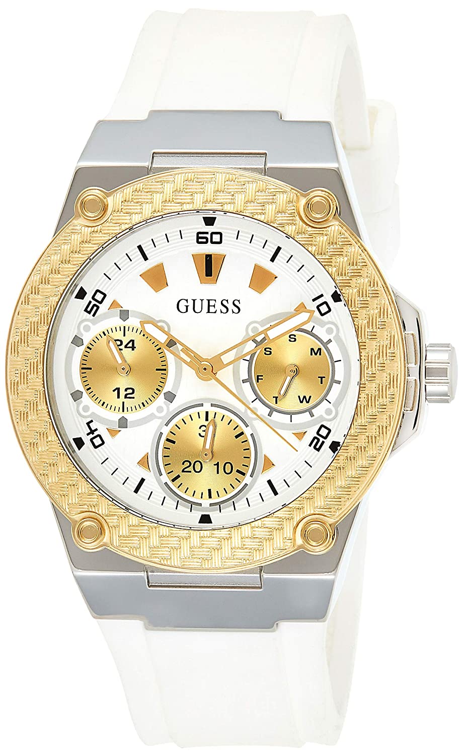 Guess Zena Analog White Dial Women's Watch W1094L1 Hoofdafbeelding