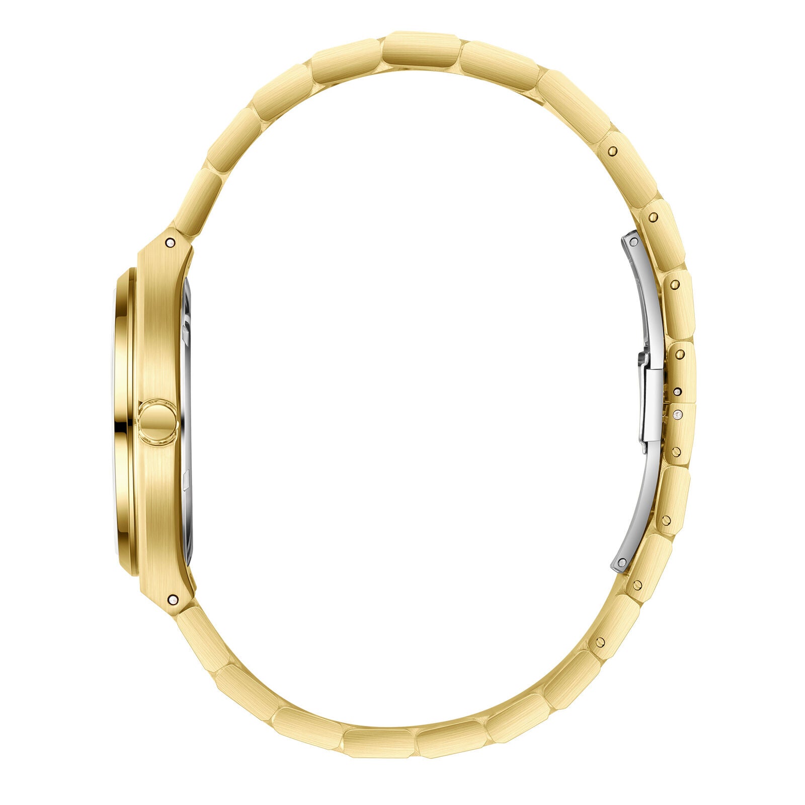 Beverly Hills Polo Club Mother Pearl Gold Date Watch BP3851X.120