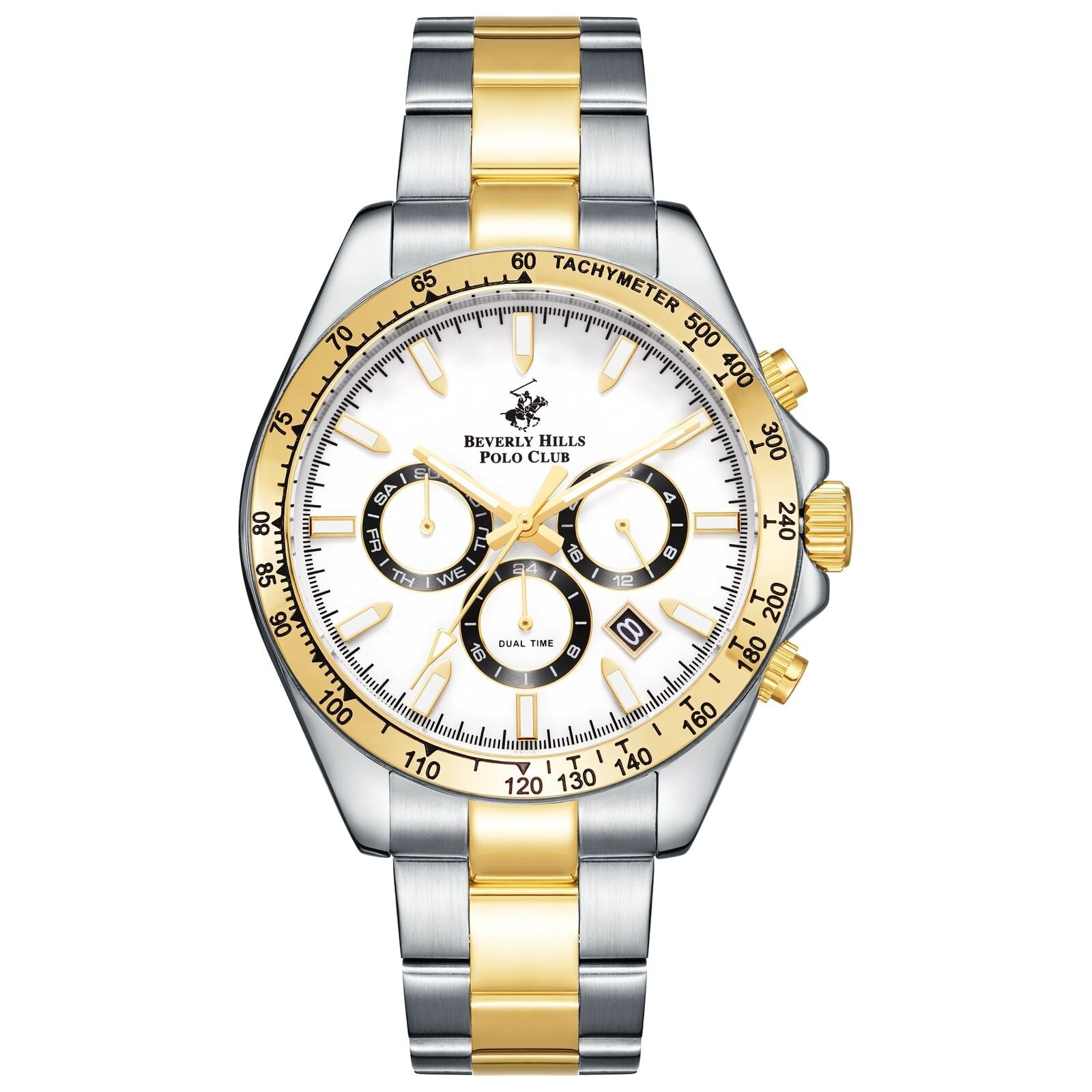 Beverly Hills Polo Club Dual Time Multifunction Two-Tone Watch BP3127X.230 Main image