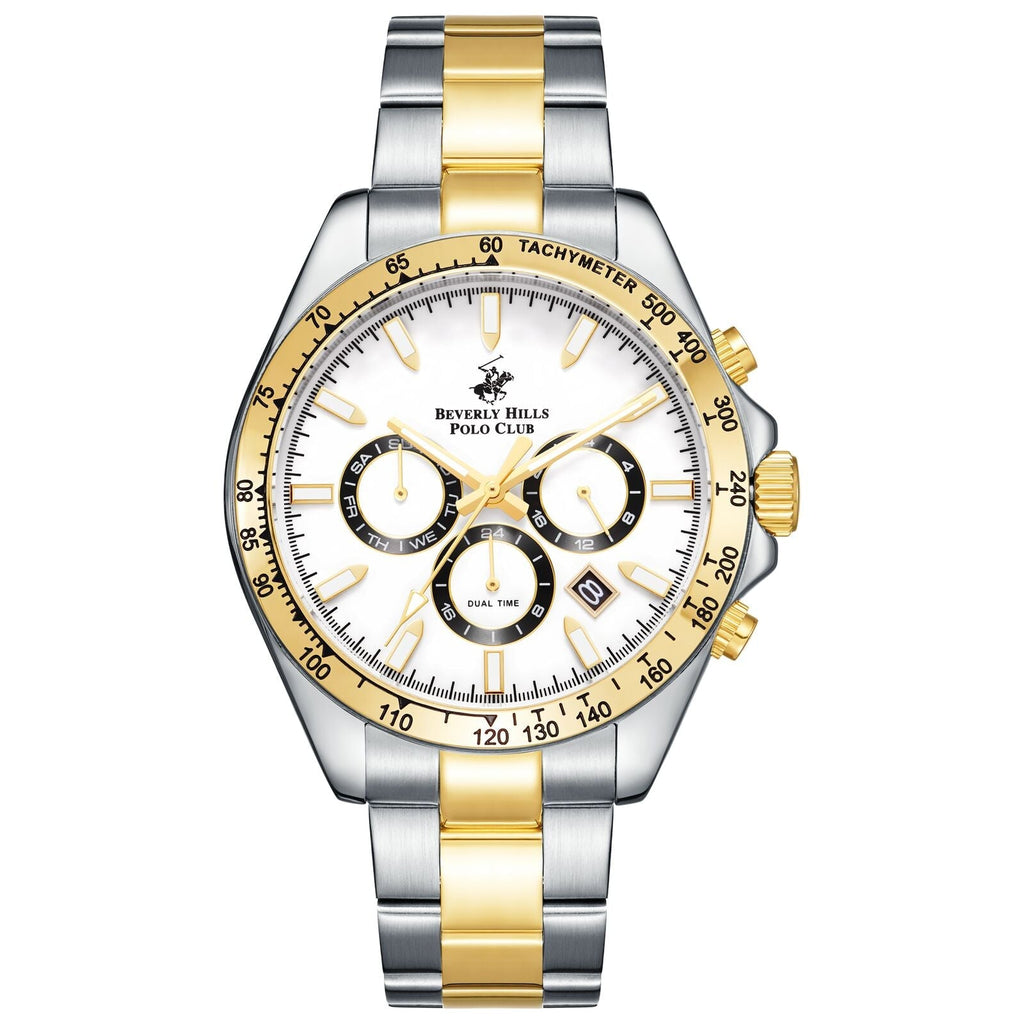 Beverly Hills Polo Club Dual Time Multifunction Two-Tone Watch BP3127X.230