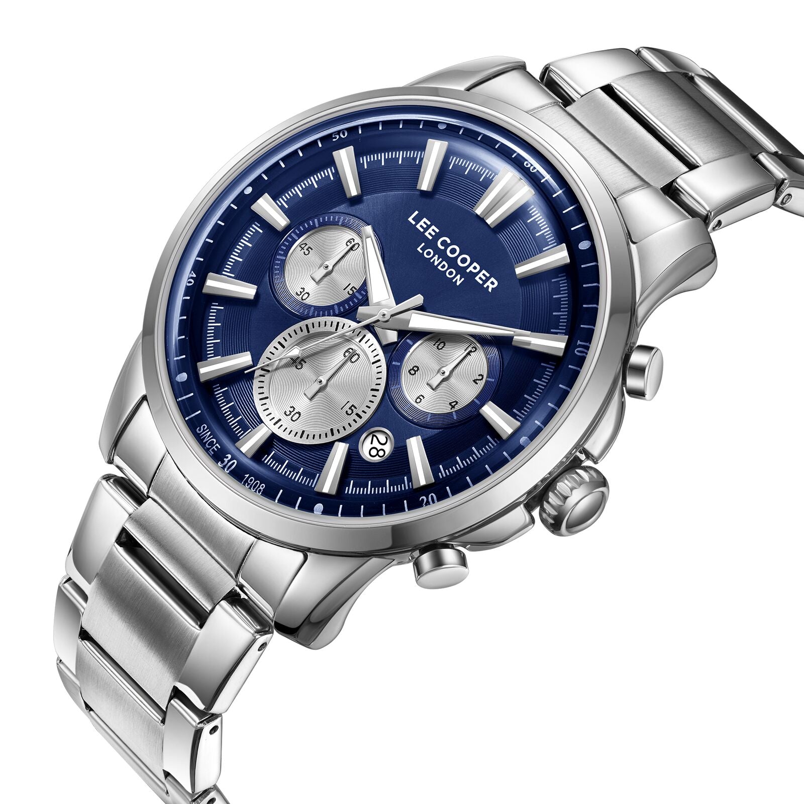 Lee Cooper Malo Multifunction Blue Dial Silver Watch - LC08068.390 Secundaire afbeelding