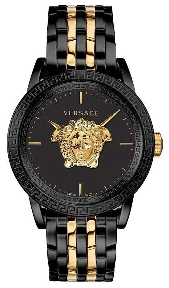 Versace 45mm Black Dial Black-Tone Men's Watch VERD01119