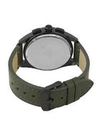 Daniel Klein Exclusive Green Dial Olive Genuine Leather Watch - DK.1.13902-5