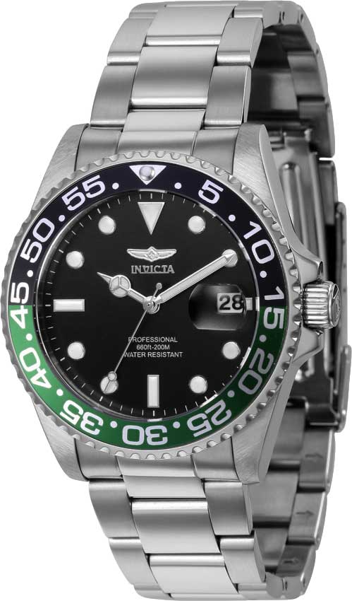 Invicta Pro Diver Quartz Black Dial Sprite Bezel Men's Watch - 36533 Main image