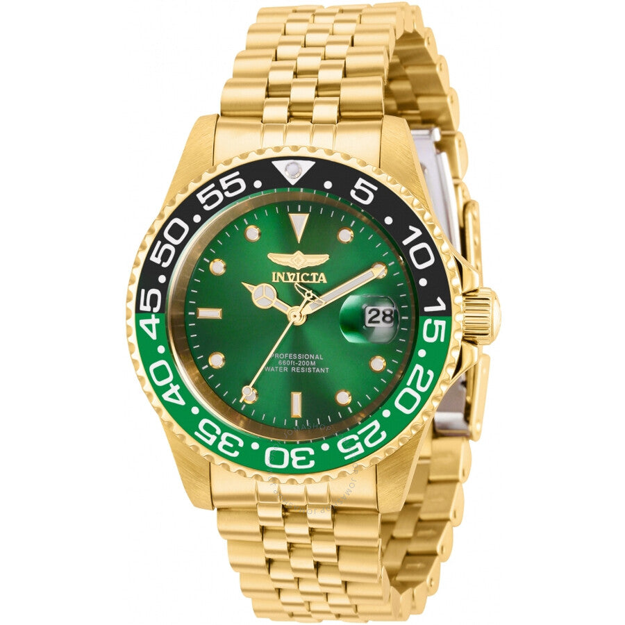 Invicta Pro Diver Quartz Green Dial Sprite Bezel Men's Watch 36044 Main image