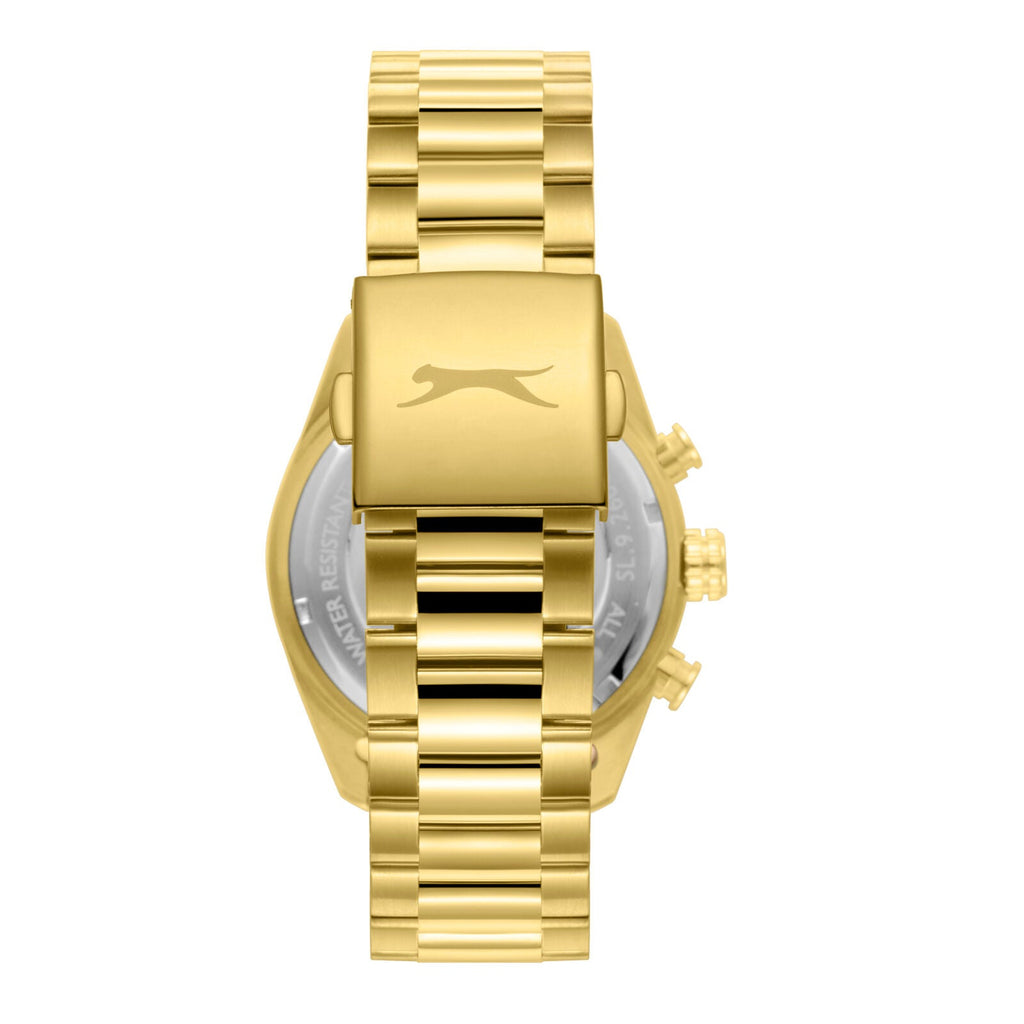 Slazenger Big Daddy Chronograph Blue Dial Gold Watch - SL.09.2600.2.190