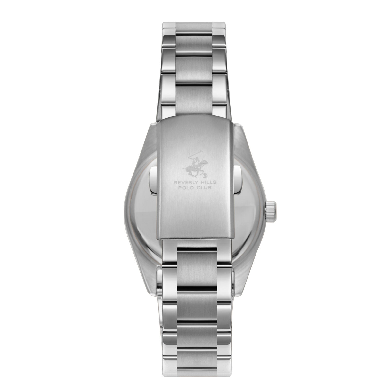 Beverly Hills Polo Club Pink Dial Day-Date Silver Diamond Watch BP3709X.381 Secondary image