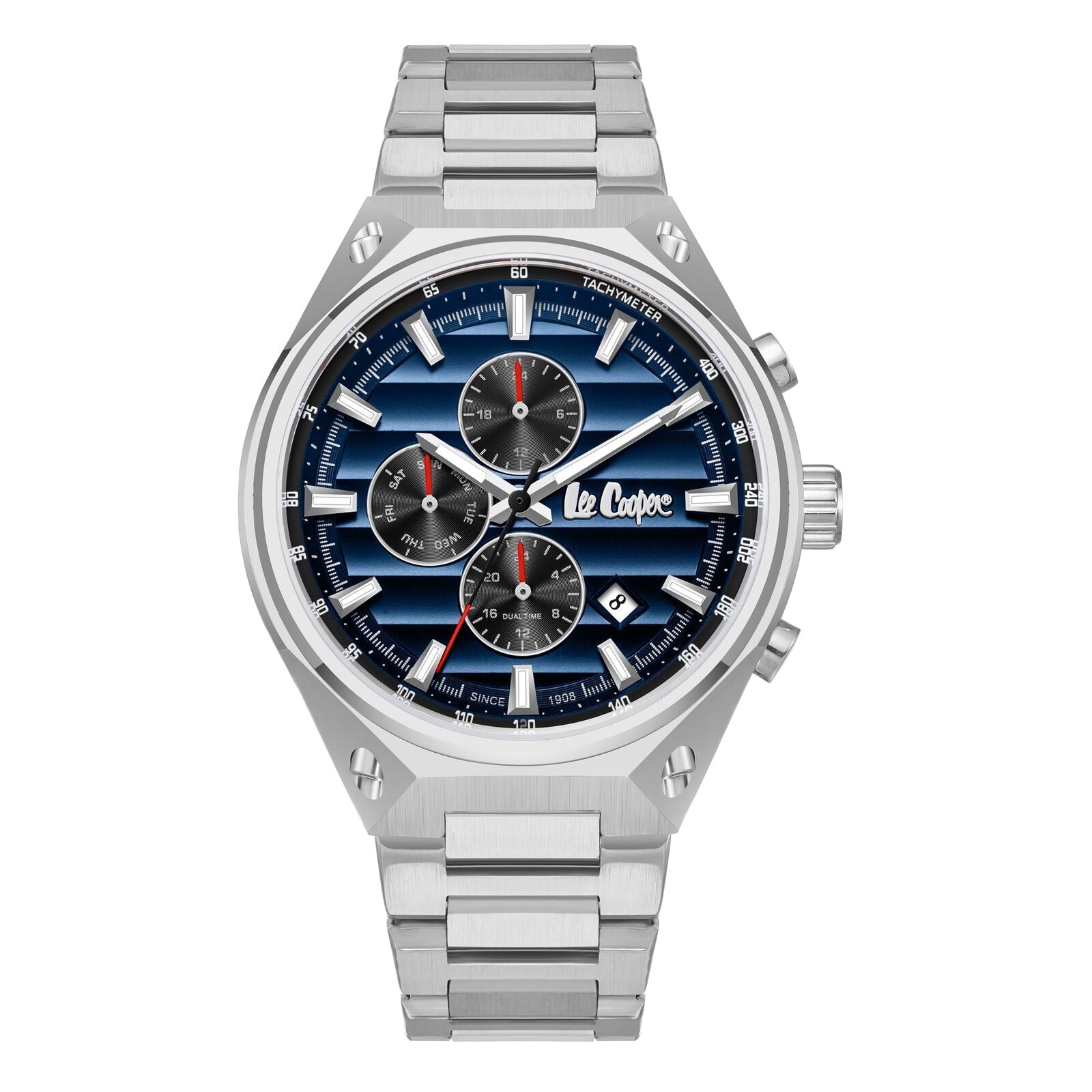 Lee Cooper Malo Chrono Blue Dial Silver Watch - LC08026.390 Main image
