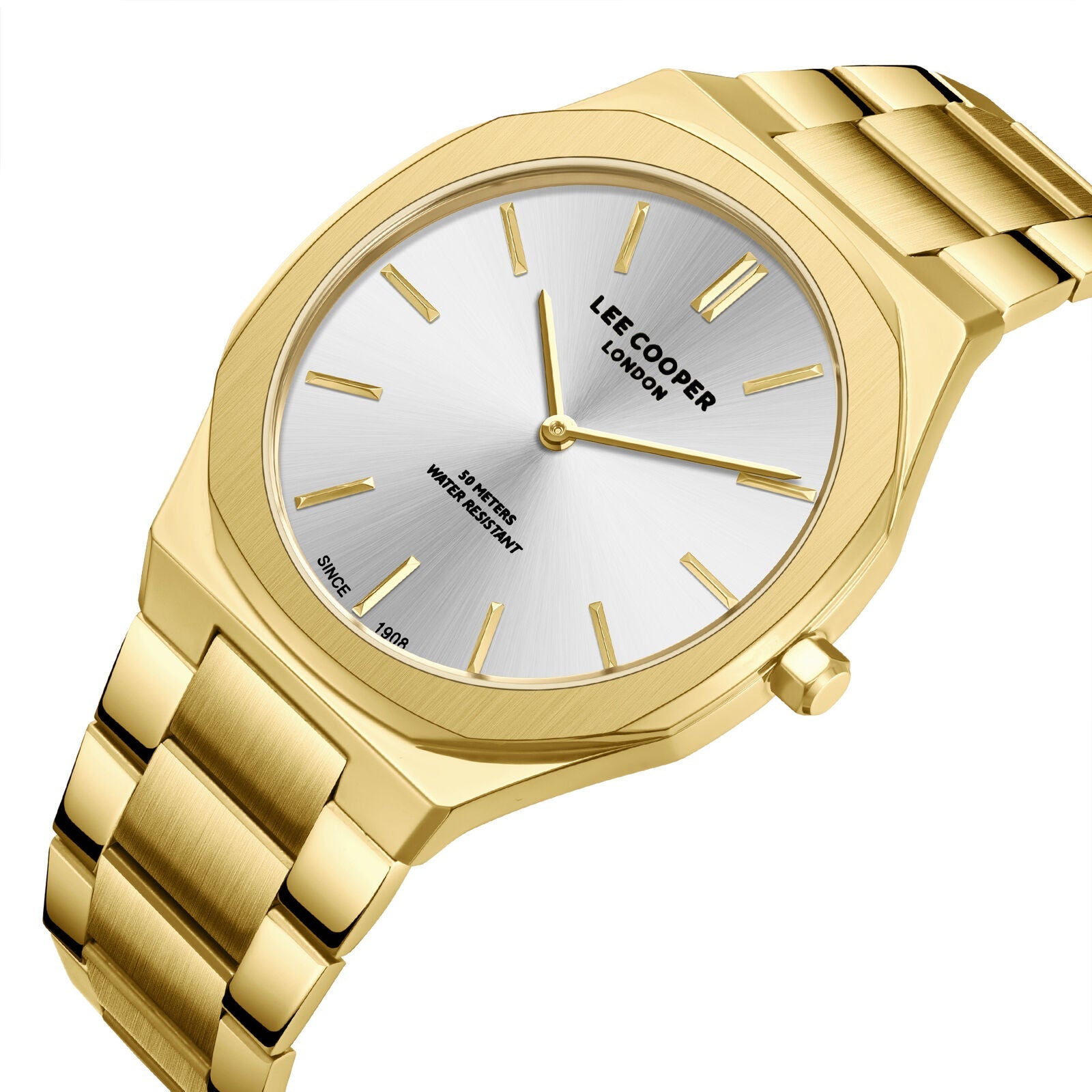 Lee Cooper Classic Silver Dial Gold Watch - LC08275.130 Secondary image
