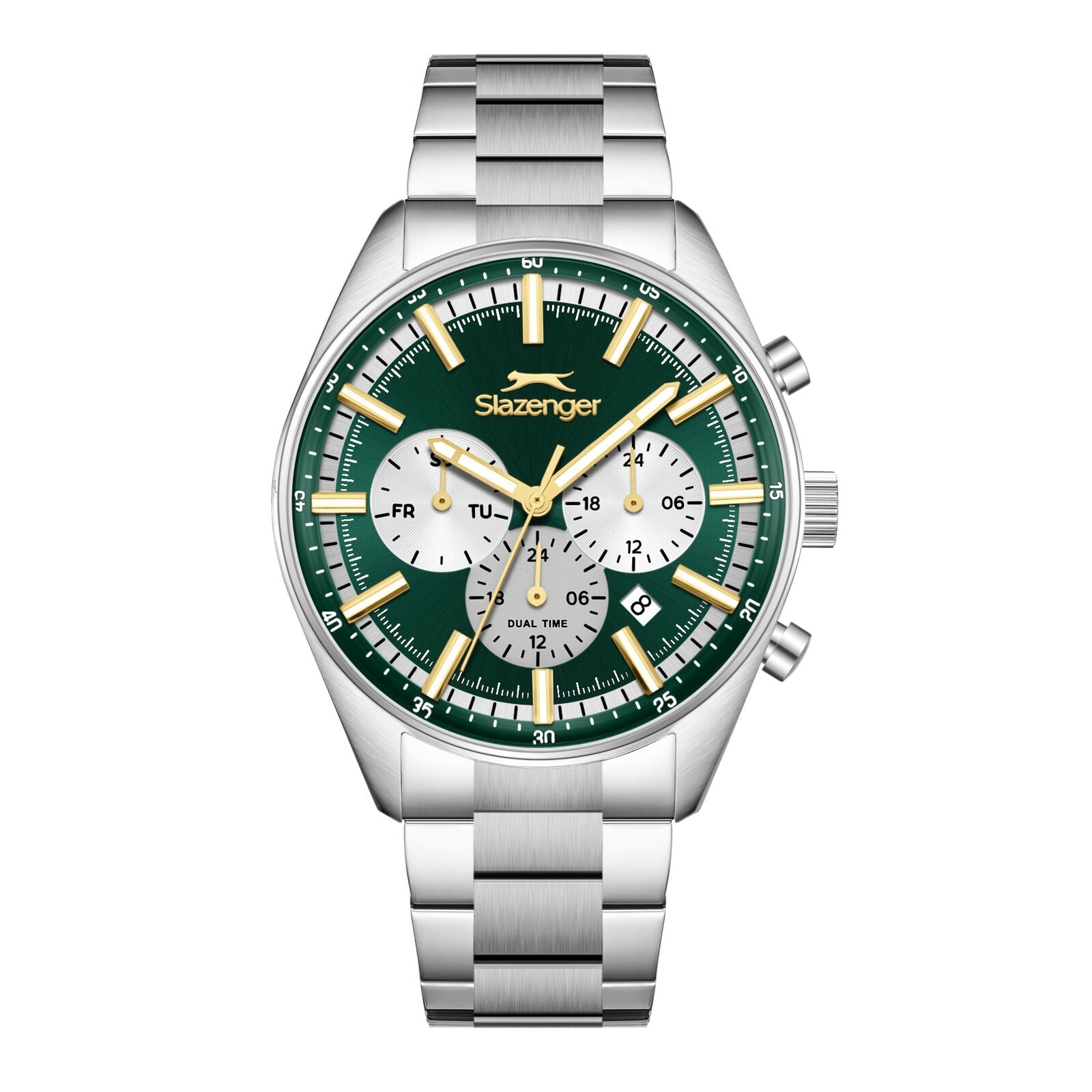 Slazenger Classic Sport Multifunction Green Dial  Silver Watch - SL.09.2602.2.370 Main image